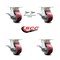 Service Caster 4 Inch Kingpinless Poly on Aluminum Wheel Caster Brakes 2 Swivel Locks SCC, 4PK SCC-KP30S420-PAR-SLB-BSL-2-SLB-2 - alternate 3